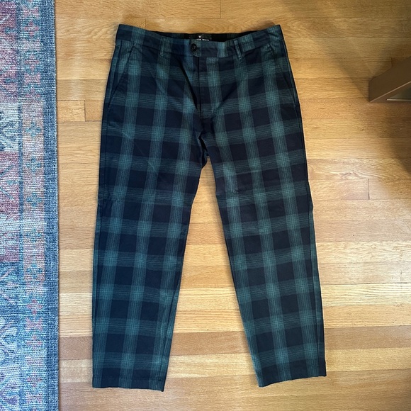 Houston White Other - Men's Green & Black Plaid Pants